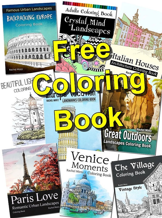 Free Landscapes Coloring Pages - Gift For You