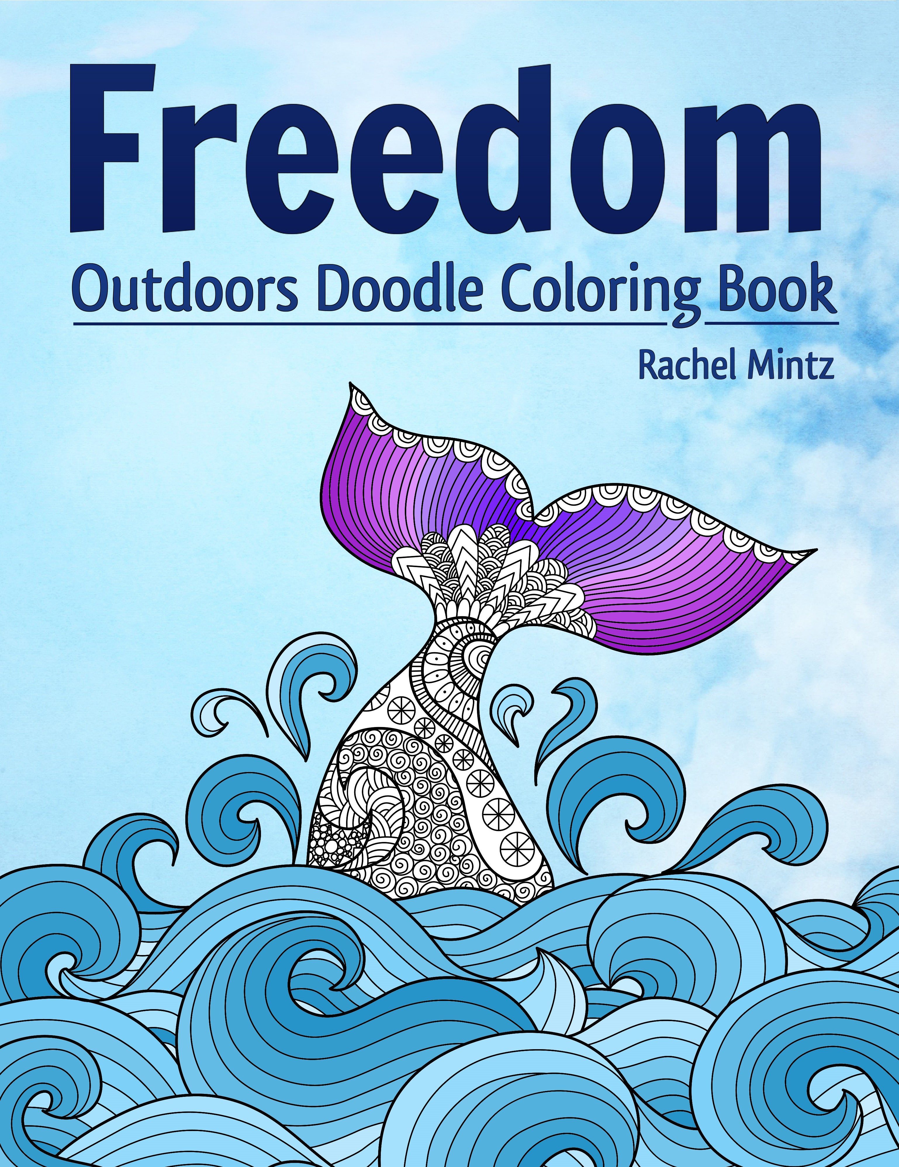 Freedom - Detailed Outdoors Doodle Landscapes, PDF Coloring Book ...