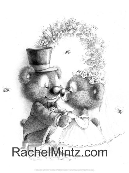 Friendship - Vintage Grayscale Art Printable Format Rachel Mintz Coloring Book
