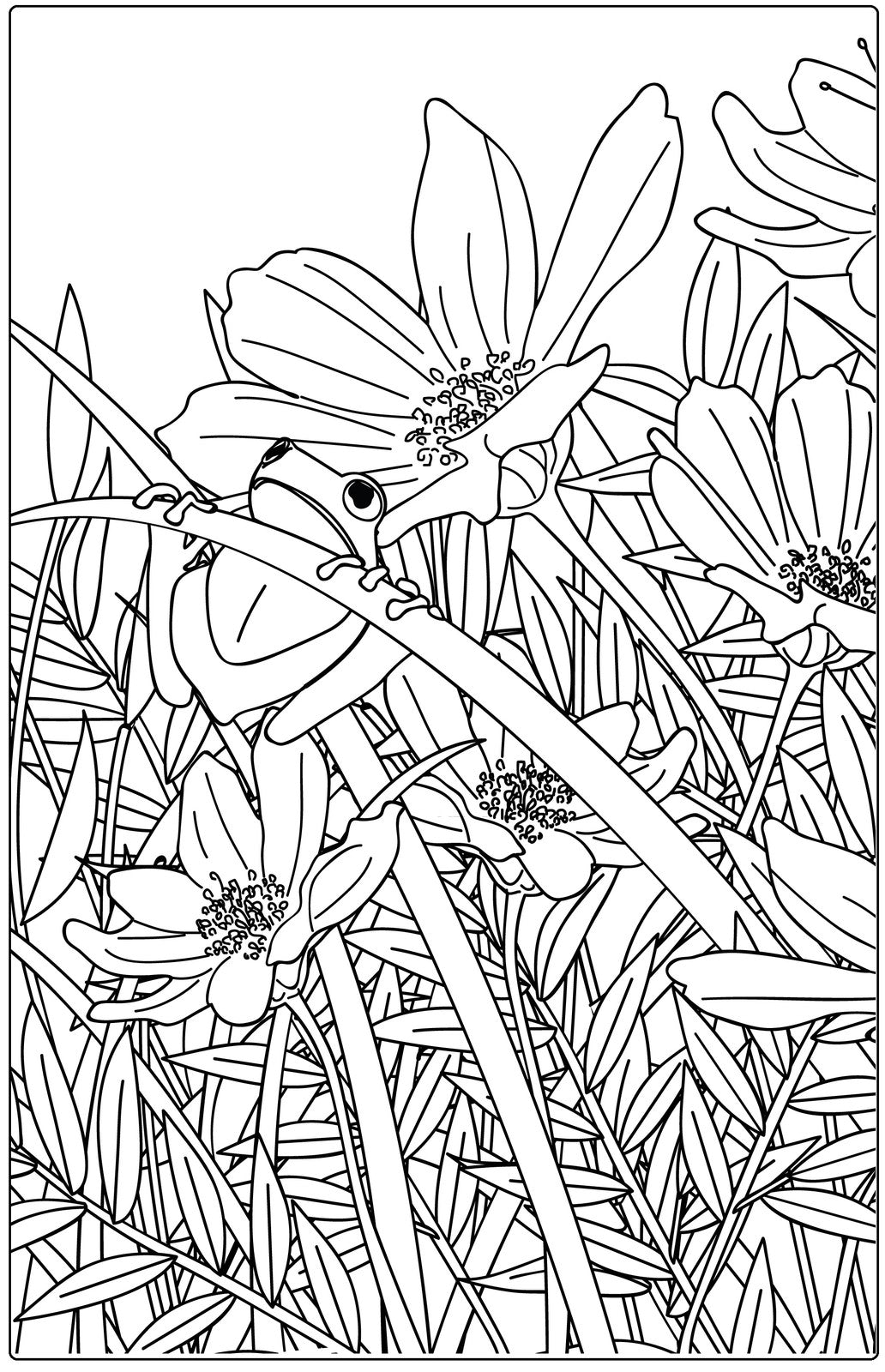 Flower Coloring Book For Seniors in large print: Perfect Coloring Book for  Seniors/An Easy and Simple Coloring Book for Adults of Spring with Flowers,  (Paperback)