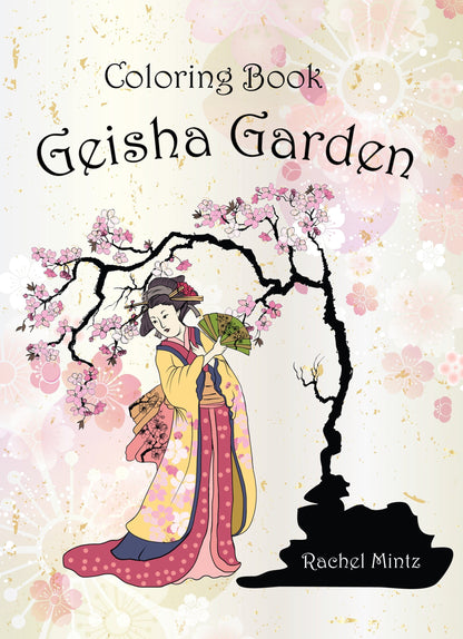 Geisha Garden Coloring Page