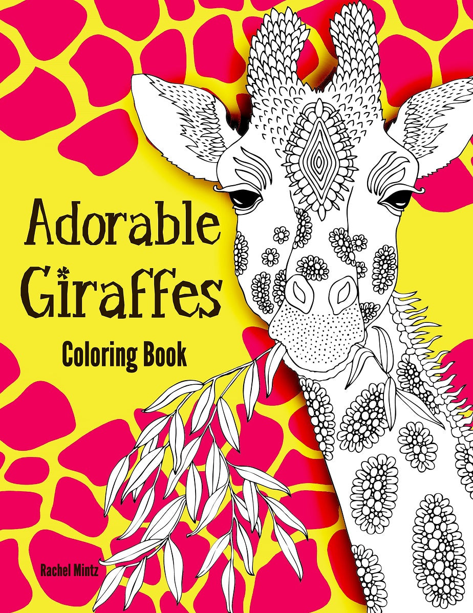 Adorable Giraffes - PDF Coloring Book