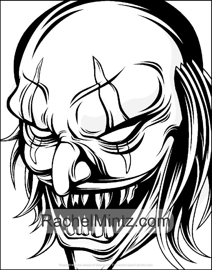Clowns Hate You Too - Killer Clowns Coloring Book for Adults (Printable PDF Book)