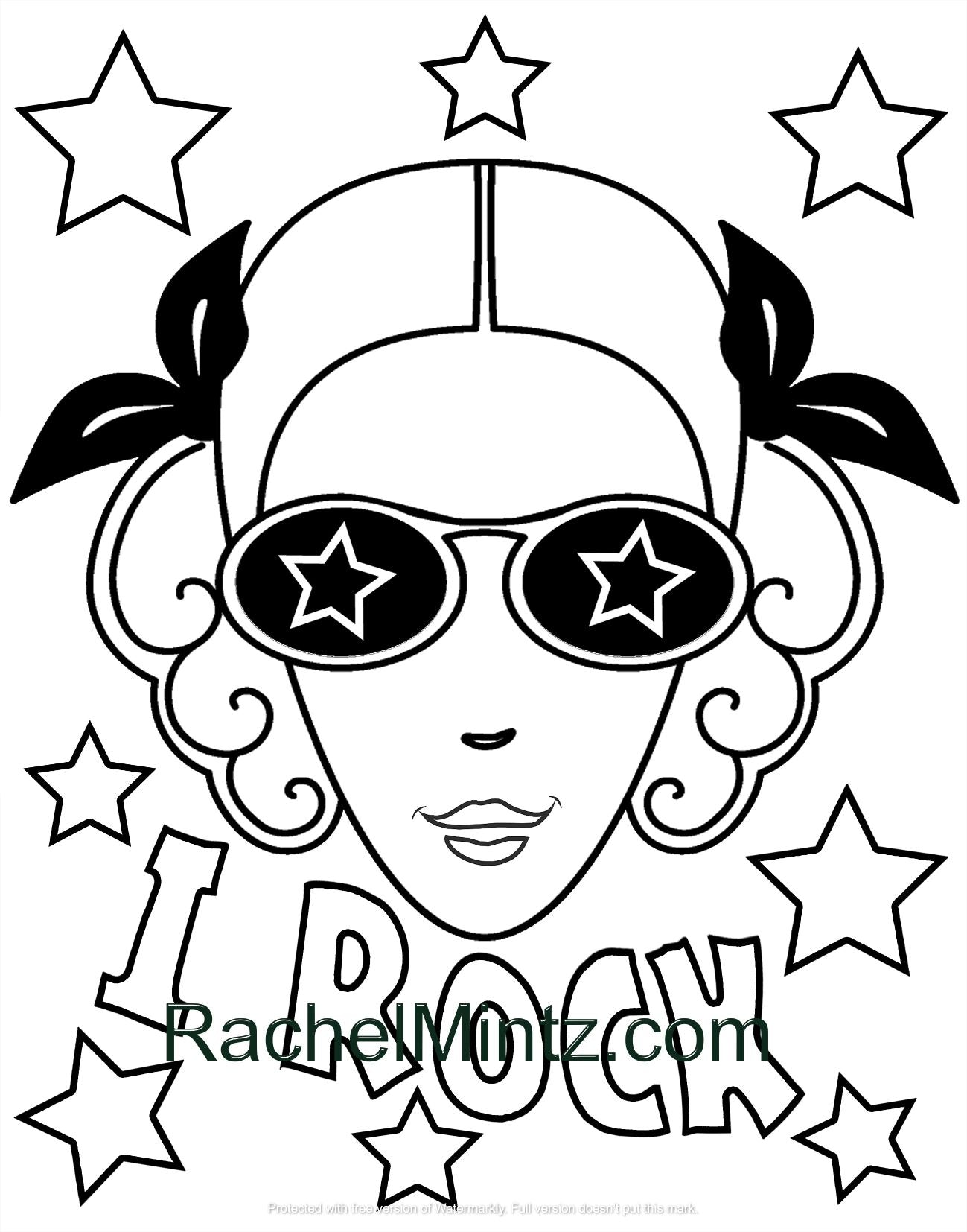 Large Print GRL PWR - Girl Power Empowering Coloring Book (Digital For ...