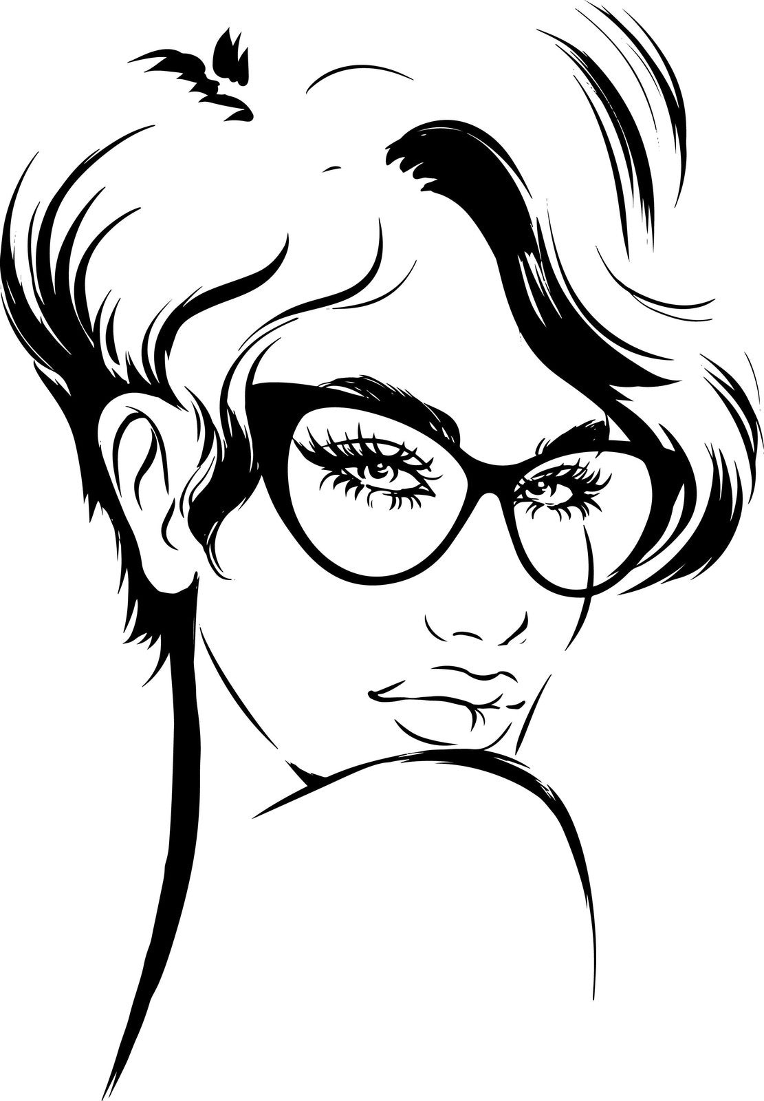 Lens - Gorgeous Women Portraits With Fashionable Glasses (PDF Book)