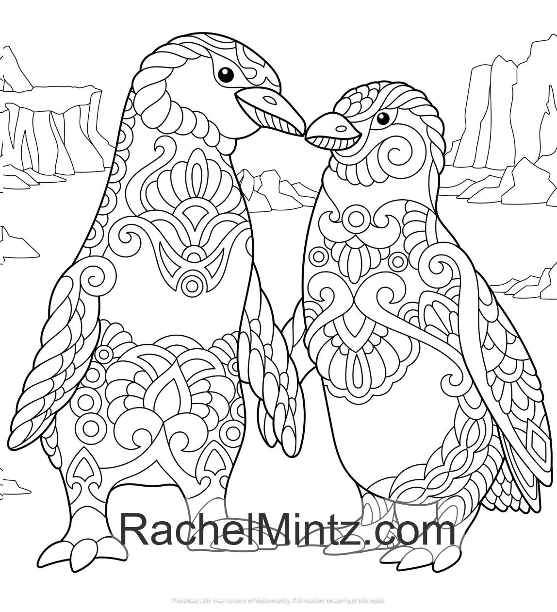 Love Birds - Romantic Animals Valentines Day Coloring Book for Adults –  Rachel Mintz Coloring Books