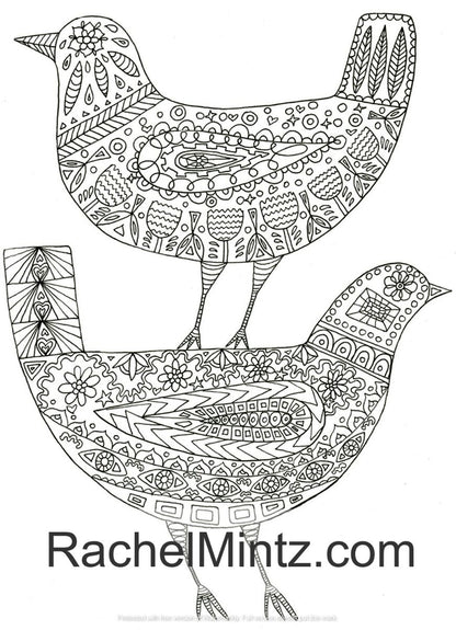 Mandala Animals - Intricate Anti Stress Coloring Book, Detailed Relaxing Patterns (Digital Book)