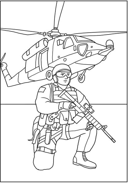 Navy SEALS Military Coloring Book For Ages 8+(PDF Book)