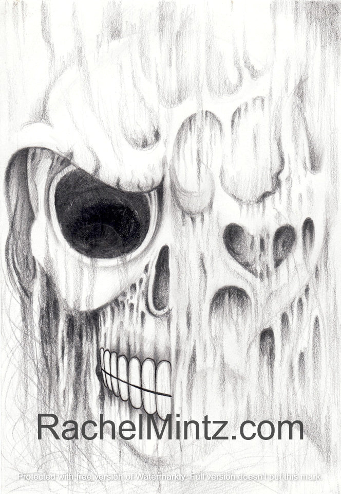 No Flesh - Horror Skulls Grayscale Art Coloring (PDF Book)