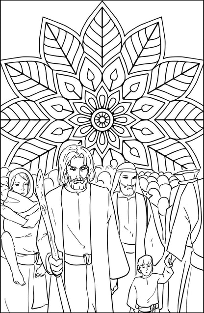 Mandala Passover Coloring Book For Adults