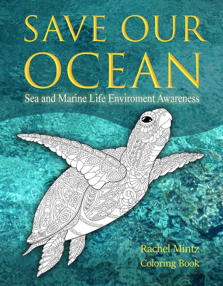 Save Our Ocean - Sea & Marine Life Environment Awareness PDF Coloring Book
