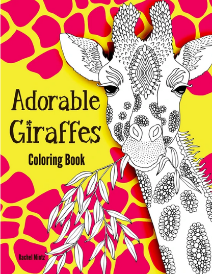 Adorable Giraffes Coloring Page
