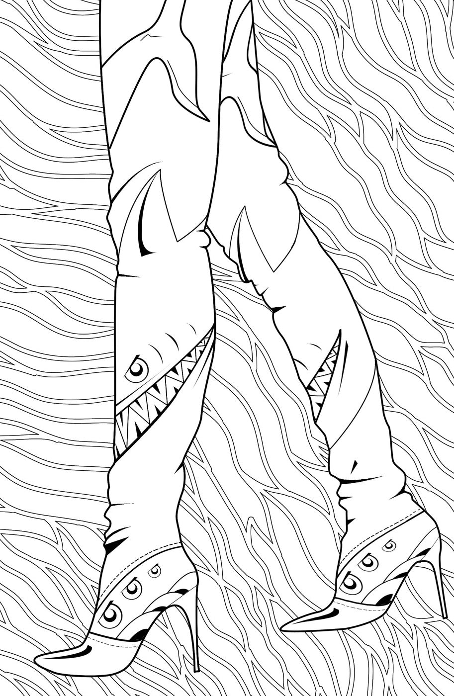 Sexy Legs - Women's High Heels Shoes Coloring Book