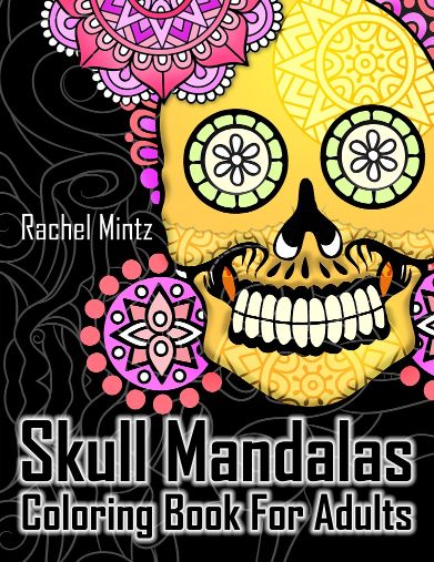 Skull Mandalas Coloring Book - Sugar Skulls With Decorated Designs (Printable PDF Format) 