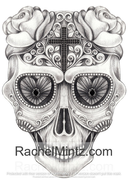 Skulls Yard - Greyscale Tattoos Designs Coloring (PDF Book) For Adults