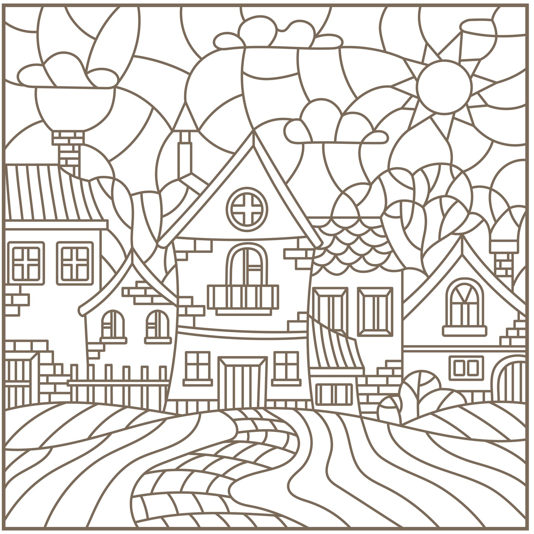 Glass Coloring Pages