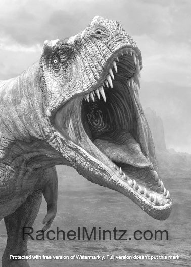 The Last Dinosaurs - Grayscale Coloring (PDF Book) for Adults