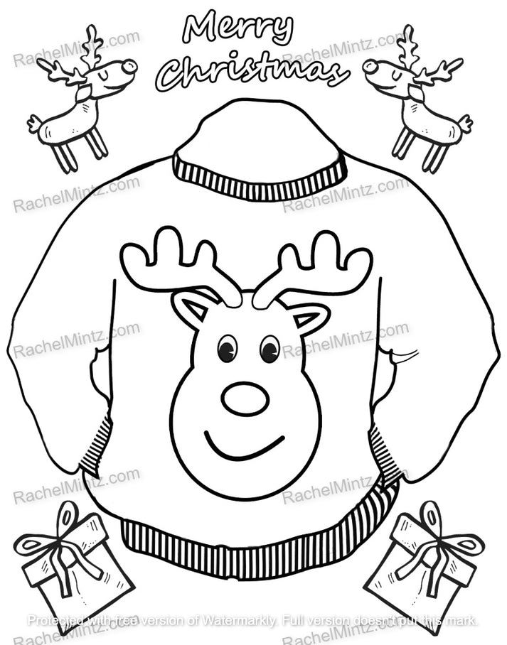The Ugliest Christmas Sweaters - Fun Easy Seasonal Designs For Xmas (D ...