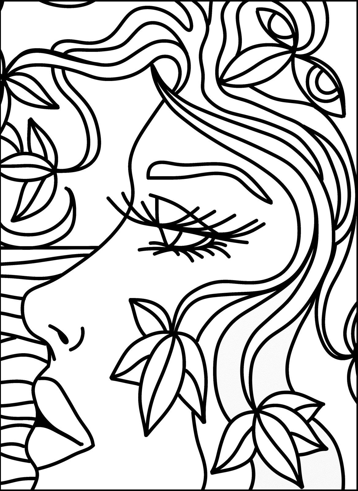 Easy Abstract Coloring Pages For Adults Easy Abstract Coloring Pages For Adults