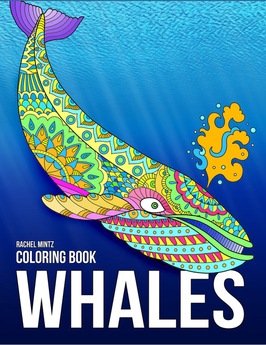 Whales - Magnificent Blue Whales In Relaxing Anti Stress Designs