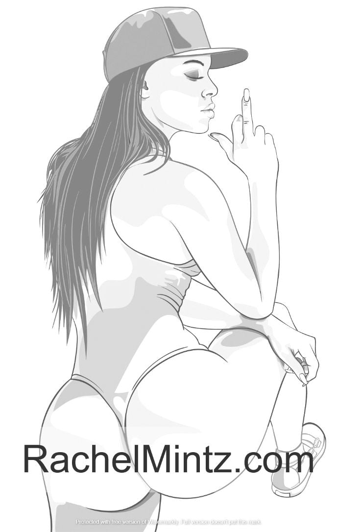 Young & Provocative - Sexy Girls, Teasing Poses, Hot Bodies For Adults 21+ (Digital Coloring Book)