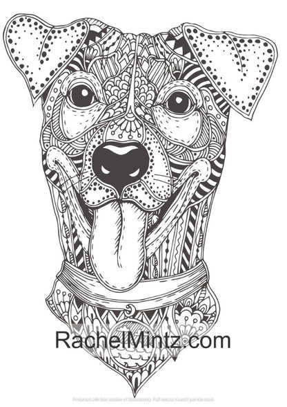 Mandala Dogs Coloring (PDF Book) - Relaxing Cute Ornamental Dog Breeds