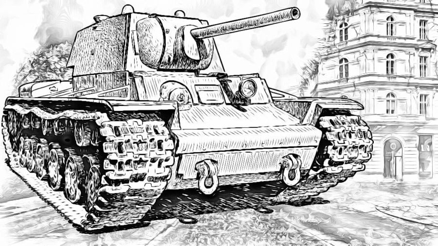 Main Battle Tanks - Coloring (PDF Book) For Teens & Adults